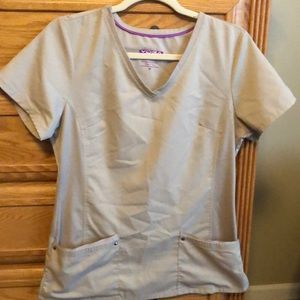 Healing hands yoga scrub top